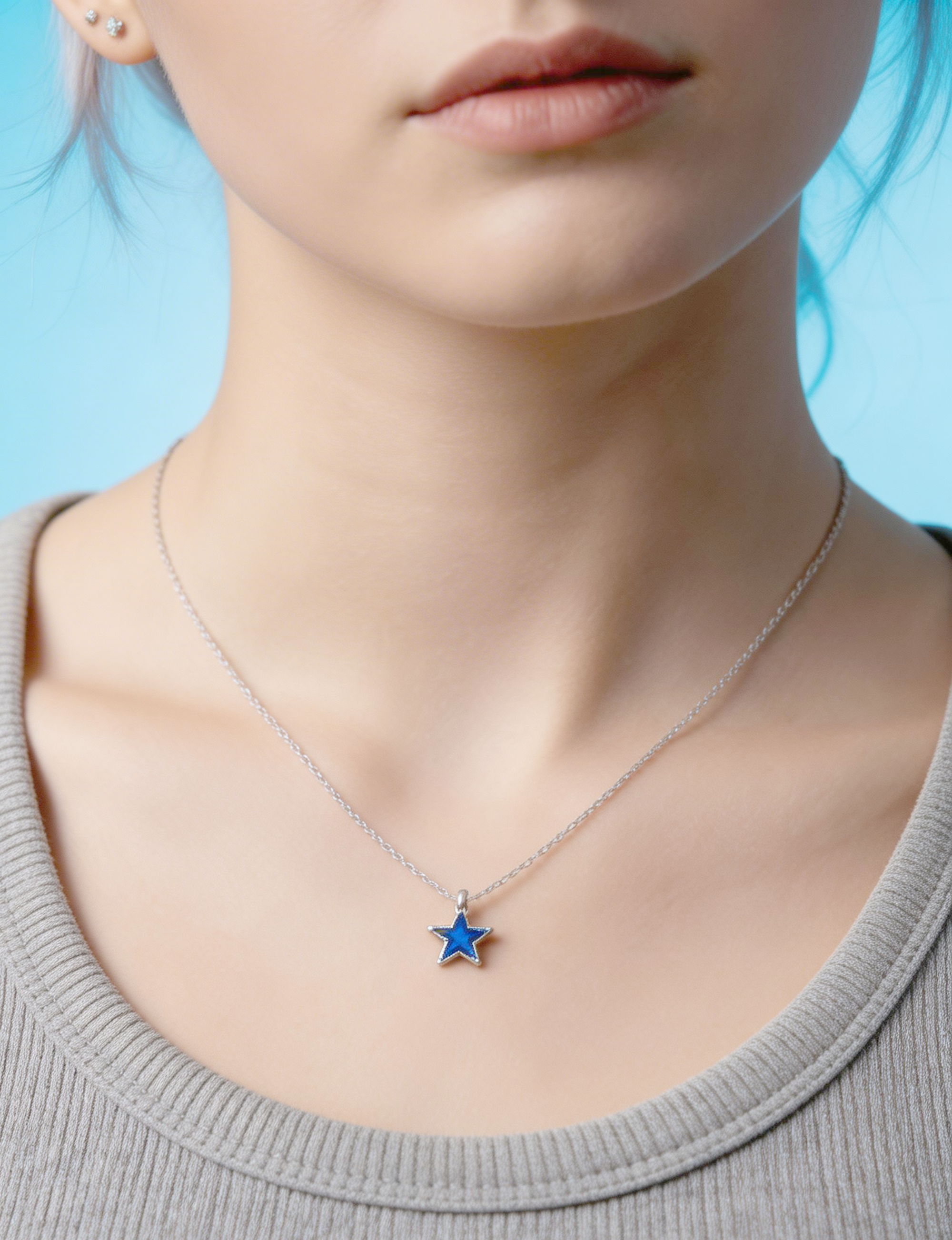 sterling silver star necklace minimal symbolic transformation jewelry