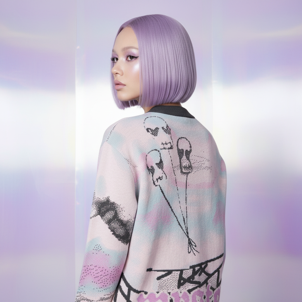 Stardust Mysteria Thunderbolt Bunny Knit Cardigan