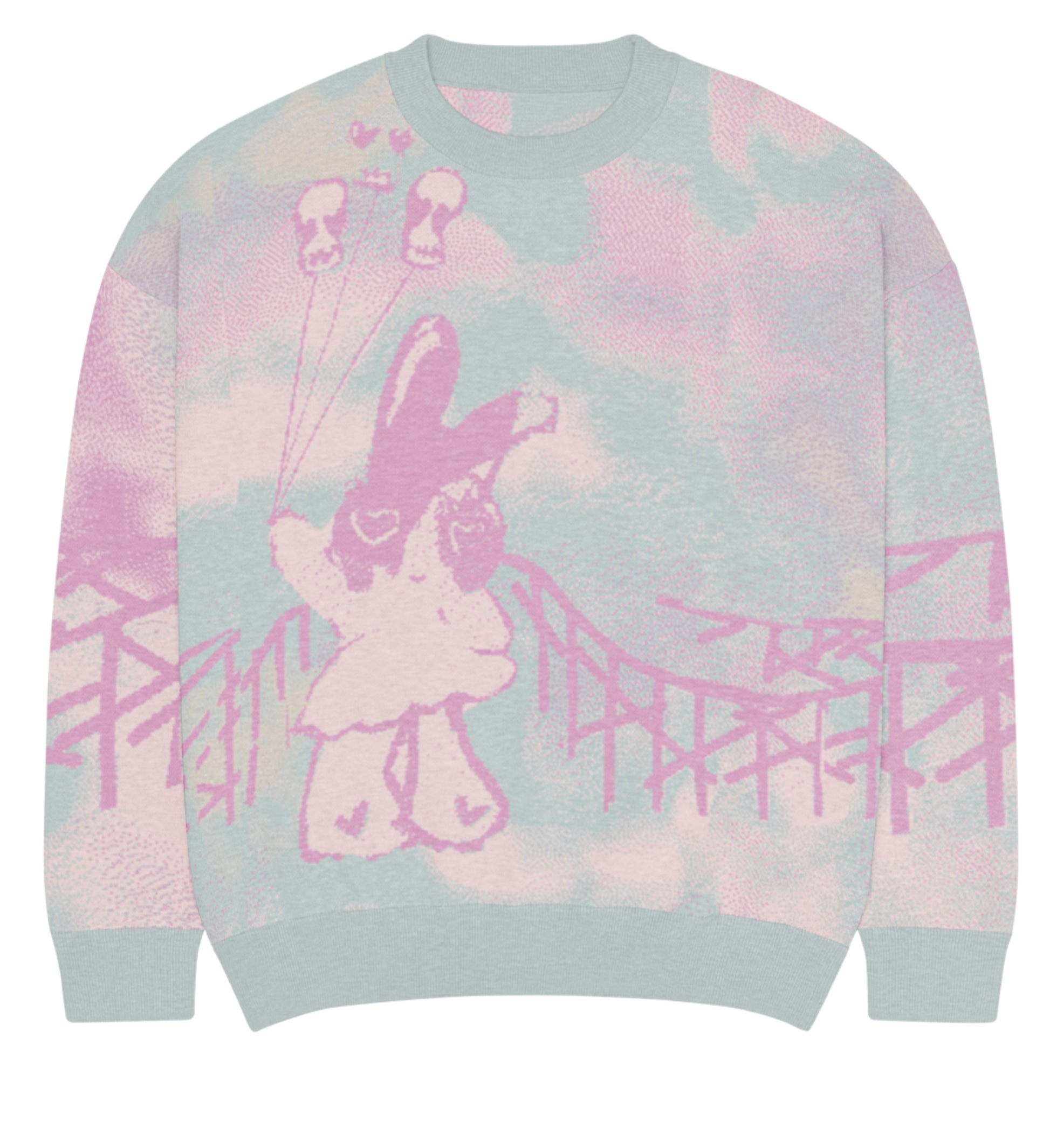 Stardust Mysteria Bunny knitted crew neck sweater