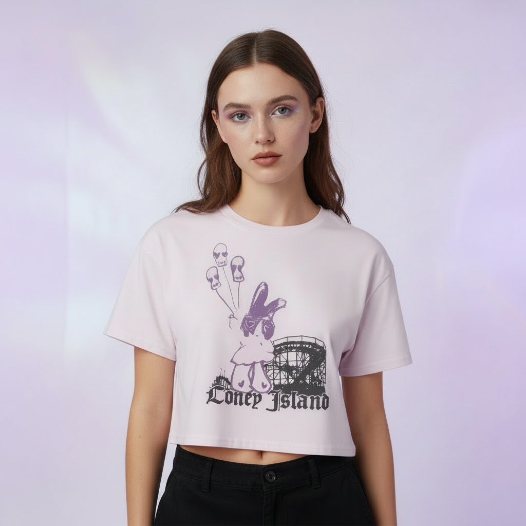 Thunderbolt Bunny crop top