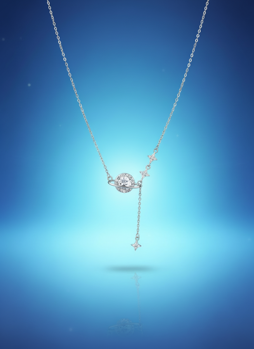 Gravity Doesn’t Ask Necklace- Sterling Silver