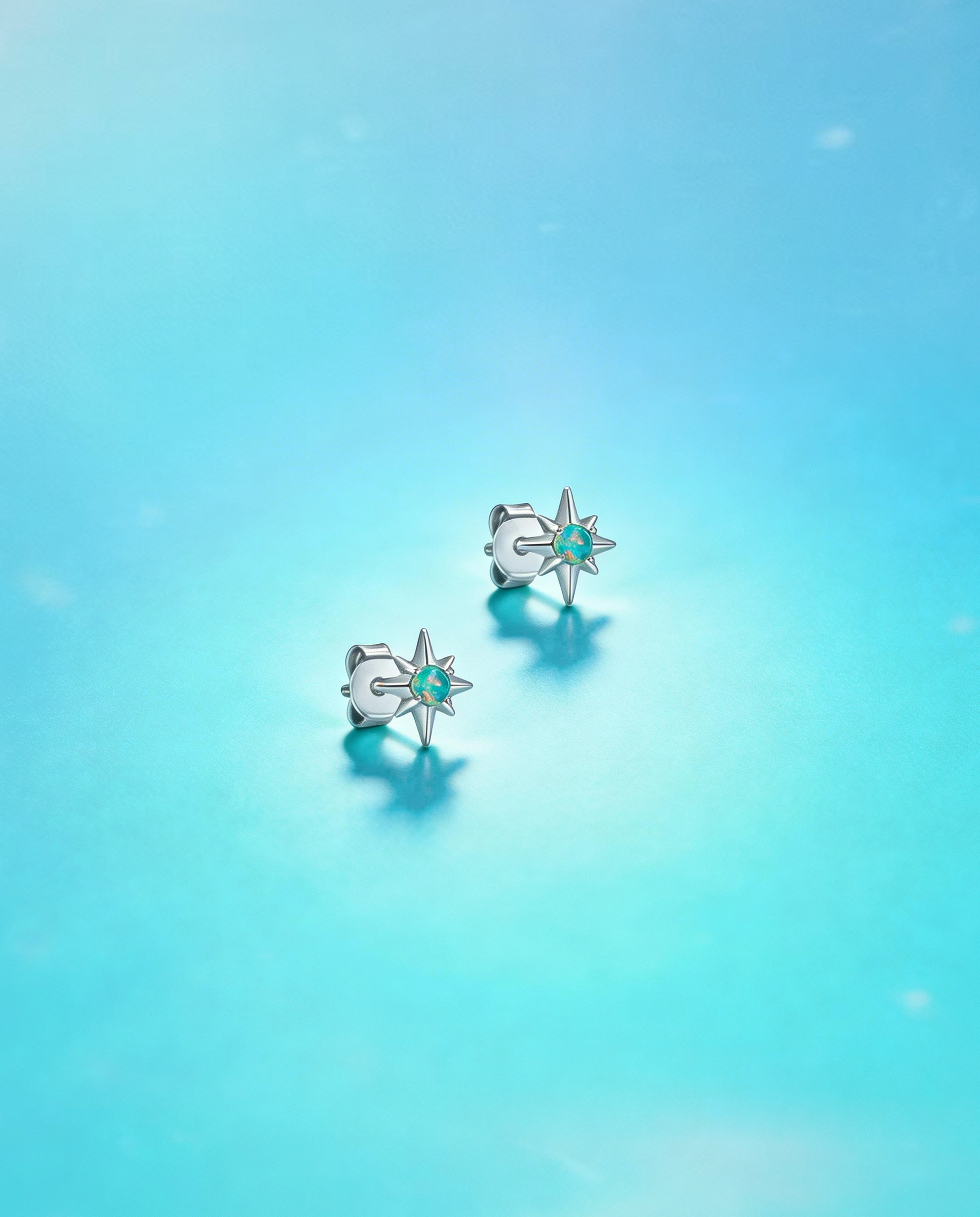 sterling silver starburst earrings bold statement jewelry