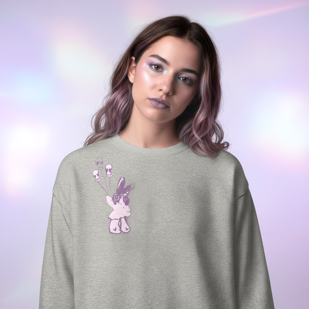 Thunderbolt bunny gray Unisex Premium Sweatshirt