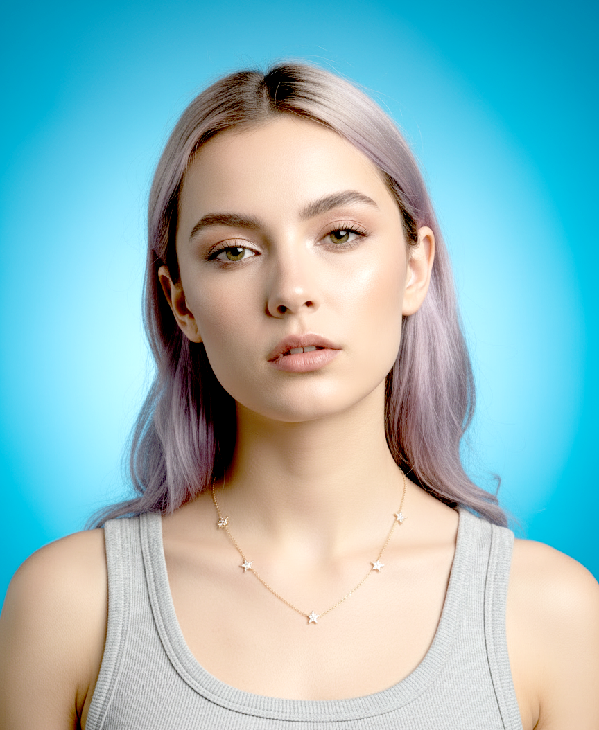 Rebel Constellation Star Necklace- Sterling Silver